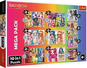 Puzzle 10w1 Kolekcja Modnych Laleczek Trefl