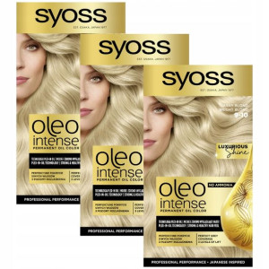 Syoss Oleo Farba do Włosów 9-10 Jasny Blond x3