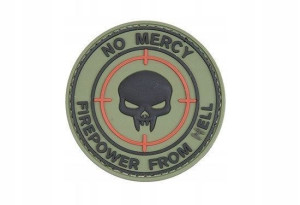 Naszywka 3D NO MERCY KINETIC WORKING GROUP Olive
