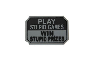 Naszywka PVC - Play Stupid
