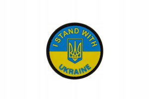 Naszywka I STAND WITH UA