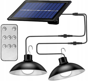 2x Żyrandol Żarówka LED Lampa Solarna Kemping