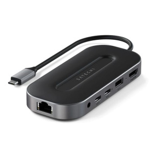 Satechi Multiport USB-4 Adapter 2x USB-C USB-A 8K HDMI 2.5G Ethernet Jack