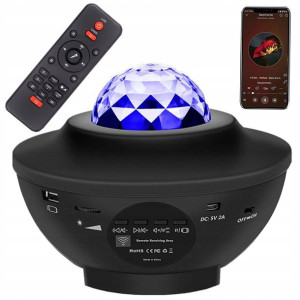 Projektor Gwiazd Lampka Nocna Led Rgb + Pilot