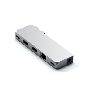 Satechi Pro Hub Mini Adapter z USB-C 2x USB-C, 2x USB-A, Ethernet, Jack