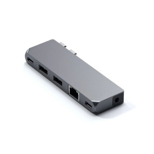 Satechi Pro Hub Mini Adapter z USB-C 2x USB-C, 2x USB-A, Ethernet, Jack
