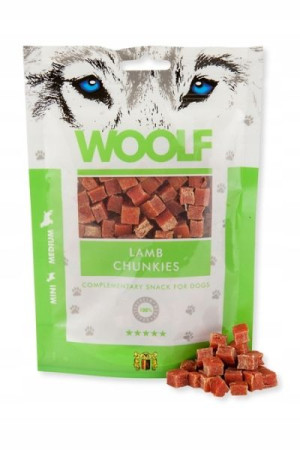 WOOLF przysmak pies Lamb Chunkies 100g
