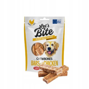Brit Lets Bite Chewbones Bars With Chicken - 175g