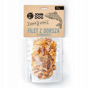John Dog Gryzaki Naturalne Filety z Dorsza 80g