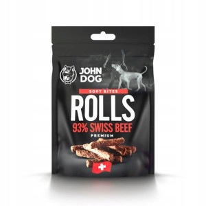 John Dog Soft Bites Rurki z wołowiny Szwajcarskiej