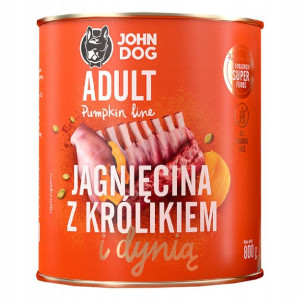 John Dog Pumpkin Jagnięcina Królik Z Dynią 800g