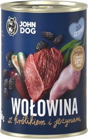 John Dog Junior z wołowiną i królikiem 400g