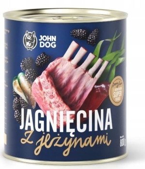 John Dog Berry Line 800g Jagnięcina Z Jeżynami