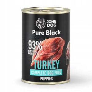 John Dog Pure Black Indyk Szczeniak 400g