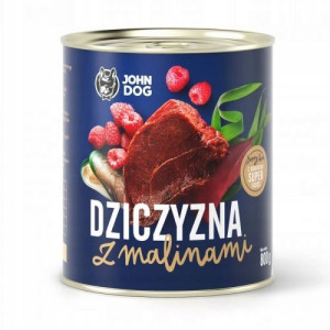 John Dog Berry Line 800g Dziczyzna Z Malinami