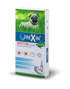 FREXIN krople dla psa o wadze 5-15kg na pchły