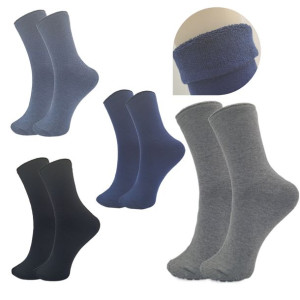 4x Skarpety Damskie Frotte Thermo Ciepłe