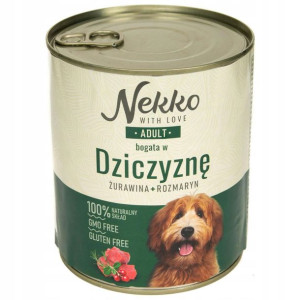 Nekko Adult 800g Dziczyzna