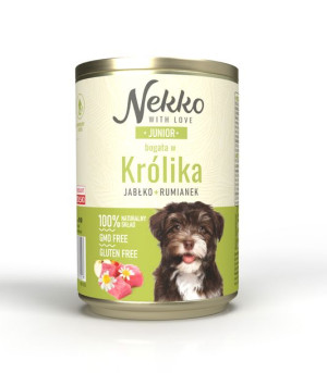 NEKKO Junior Królik, jabłko, rumianek 400g