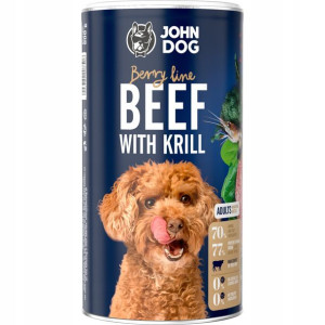 John Dog Berry Mini Rasy Wołowina Z Krylem 600g