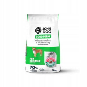 John Dog Good Form Wieprzowina z wołowiną 3kg małe