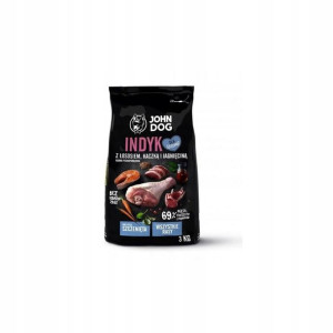 John Dog Premium Szczeniak Indyk z Łososiem 3kg