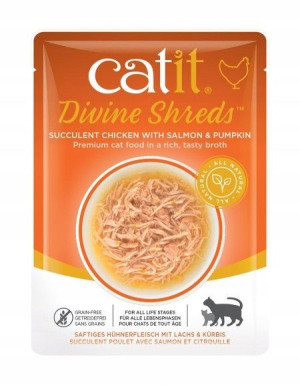 Catit Divine Shreds Kurczak z łososiem i dynią