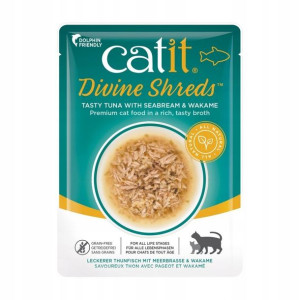 Catit Divine Shreds TUŃCZYK Z DORADĄ I WAKAME, 75g