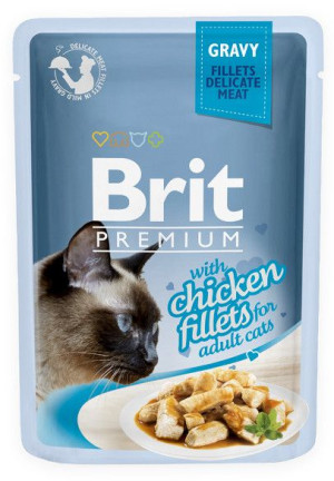 BRIT KOT PREMIUM Gravy Fillets Chicken 85g Kurczak
