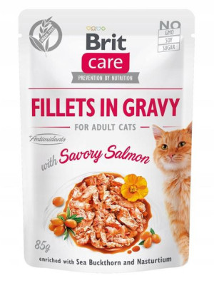 BRIT CARE ADULT Saszetka Dla Kota ŁOSOŚ 85g