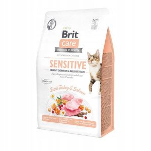 Brit CARE KOT Sensitive Indyk z Łososiem 0,4kg