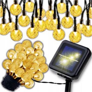 Girlanda Solarna Ogrodowa Lampki Led 50 Żarówek