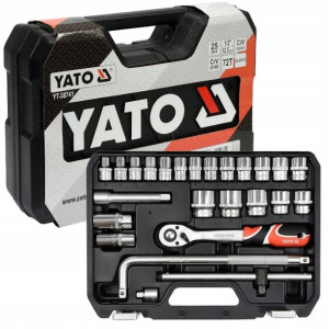 Zestaw kluczy nasadowych Yato YT-38741 1/2” 25el.
