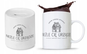 Zestaw Dla Architekta Na Prezent Kubek + Skarbonka