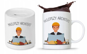 Zestaw Dla Architekta Na Prezent Kubek + Skarbonka