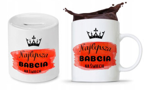 Zestaw Dla Babci Dzień Babci Kubek + Skarbonka