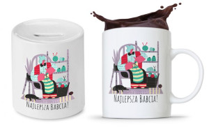 Zestaw Dla Babci Dzień Babci Kubek + Skarbonka