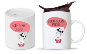 Zestaw Dla Babci Dzień Babci Kubek + Skarbonka