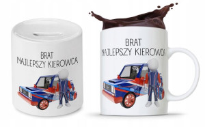 Zestaw Dla Brata Na Prezent Kubek + Skarbonka