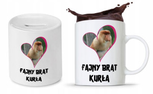 Zestaw Dla Brata Na Prezent Kubek + Skarbonka