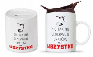 Zestaw Dla Brata Na Prezent Kubek + Skarbonka