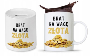 Zestaw Dla Brata Na Prezent Kubek + Skarbonka