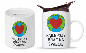 Zestaw Dla Brata Na Prezent Kubek + Skarbonka