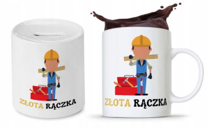 Zestaw Dla Budowlańca Fachowca Kubek + Skarbonka
