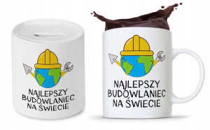 Zestaw Dla Budowlańca Fachowca Kubek + Skarbonka