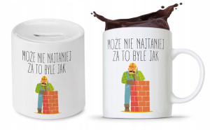 Zestaw Dla Budowlańca Fachowca Kubek + Skarbonka