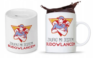 Zestaw Dla Budowlańca Fachowca Kubek + Skarbonka