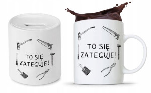 Zestaw Dla Budowlańca Fachowca Kubek + Skarbonka