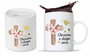 Zestaw Dla Chrzestnego Kubek + Skarbonka Prezent