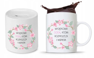 Zestaw Dla Cioci Prezent Kubek + Skarbonka